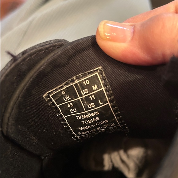 Dr. Martens Tobias Greasy Lamper Black Leather Boots Mens Size 10 Womens Size 11 - Picture 15 of 16